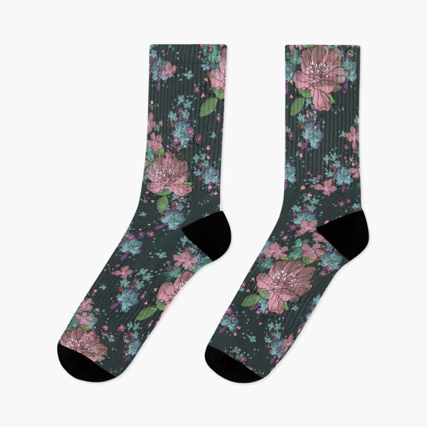 Artikelvorschau, Winter Kelly Green Blumenmuster entworfen und verkauft von popping daisy.