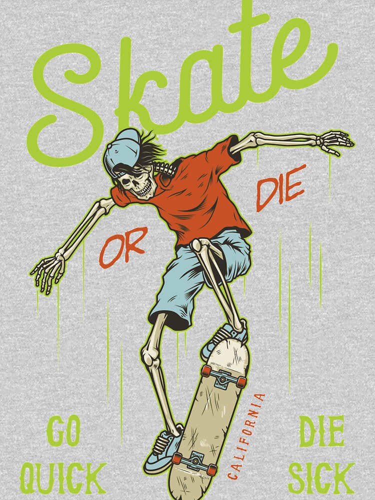 Retro Skull Skateboarder Skate Or Die California GO Quick DIE Sick  Samsung Galaxy Phone Case for Sale by RetroSkullArt