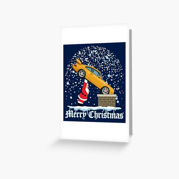 Classic Racing Car CHRISTMAS GIFT Greeting Card