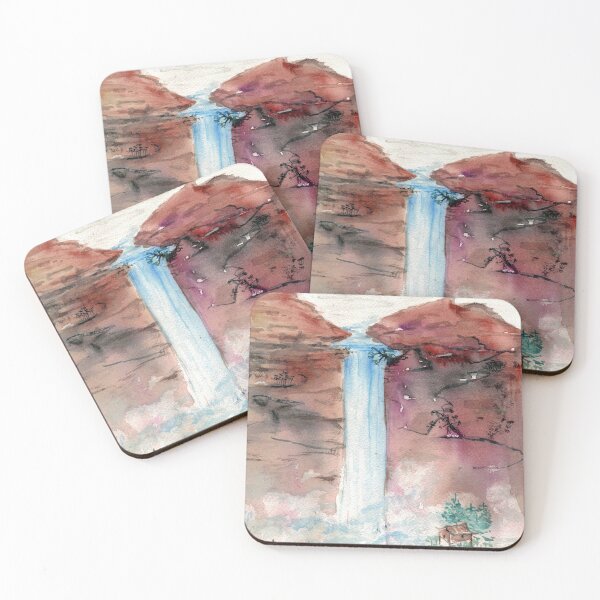 Item preview, Sumi-e Waterfall designed and sold by amiradance.