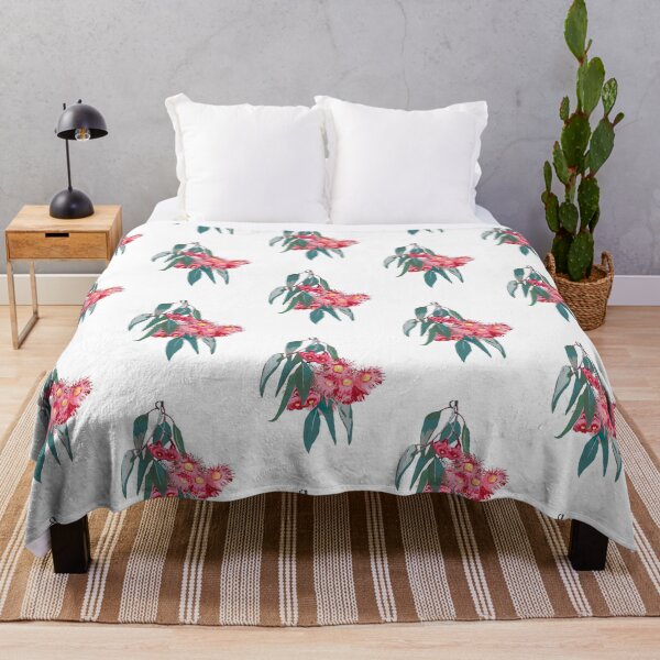 Item preview, Eucalyptus  (Corymbia ficifolia) on white designed and sold by ChrissyWild.