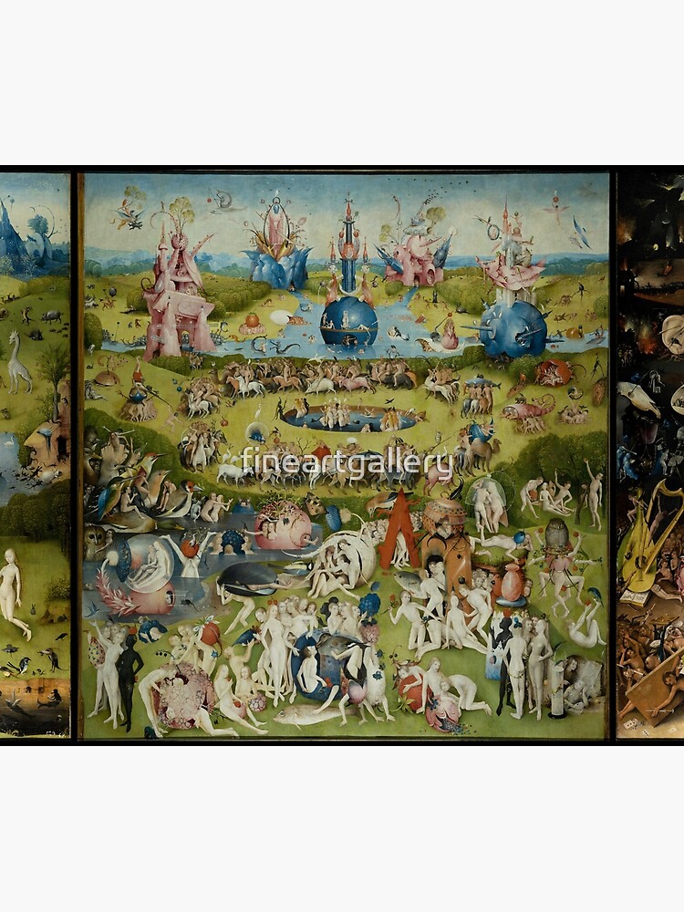 Thumbnail 5 of 5, Shower Curtain, Hieronymus Bosch The Garden Of Earthly Delights designed and sold by fineartgallery.