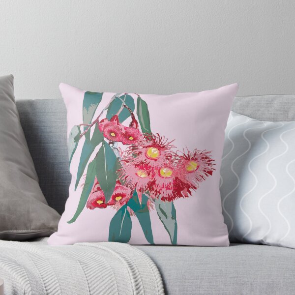 Item preview, Eucalyptus (Corymbia ficifolia) on pink designed and sold by ChrissyWild.