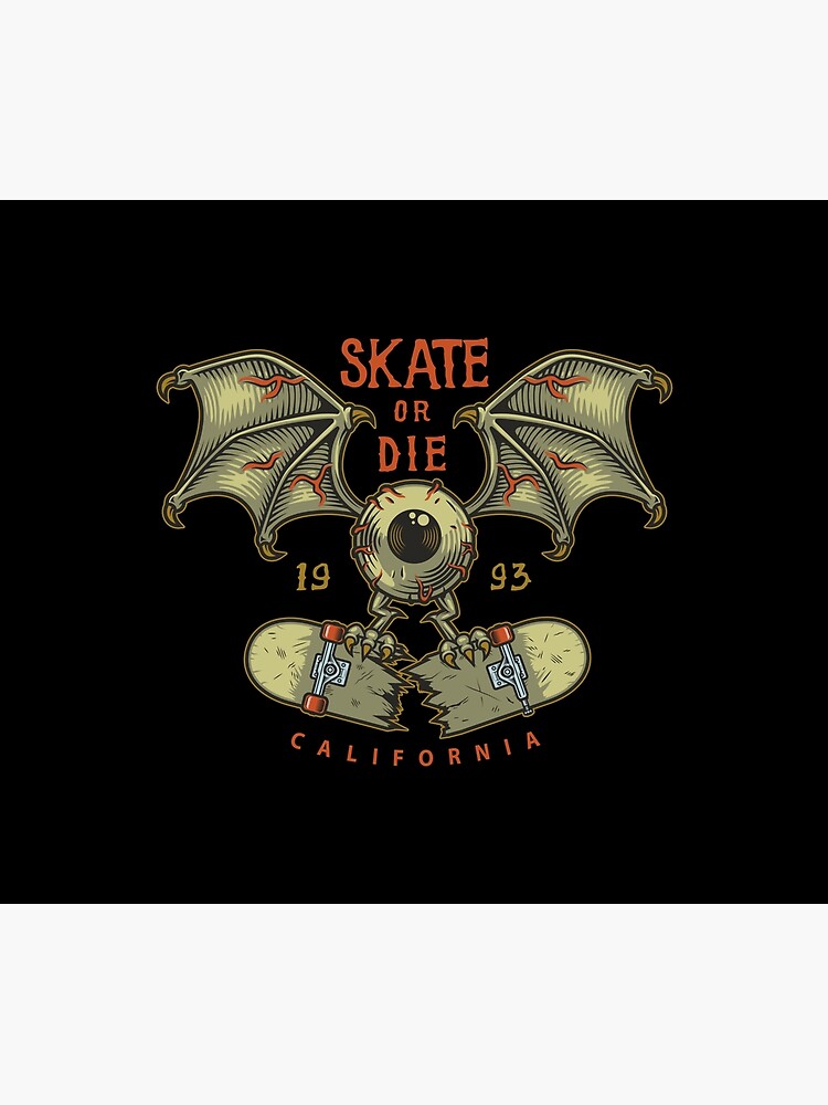 Retro Skull Skateboarder Skate Or Die California GO Quick DIE Sick  Samsung Galaxy Phone Case for Sale by RetroSkullArt