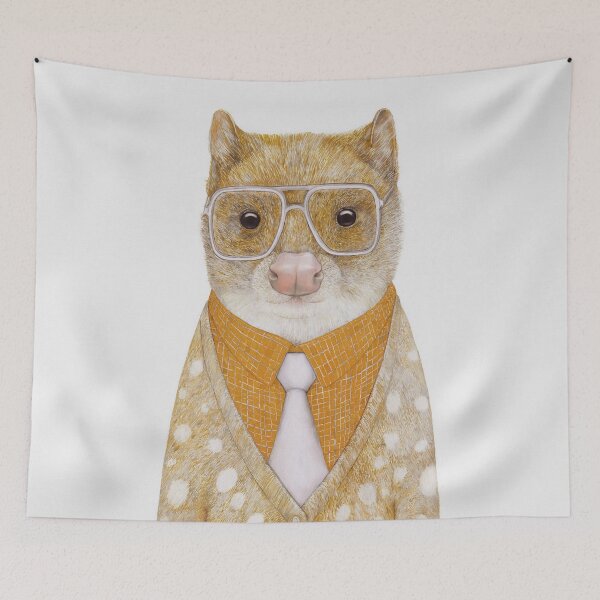 Item preview, Spotted Quoll, Australian Hipster Animal designed and sold by AnimalCrew.