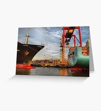 Down at the Docks Greeting Card