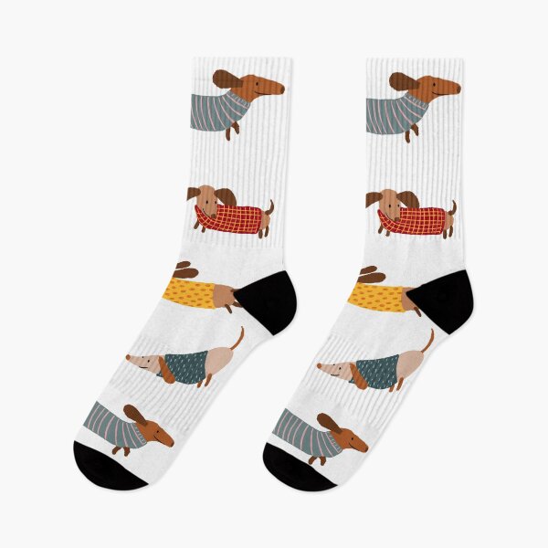 Item preview, Cute Dachshunds in Winter Sweaters designed and sold by BexMorleyArt.