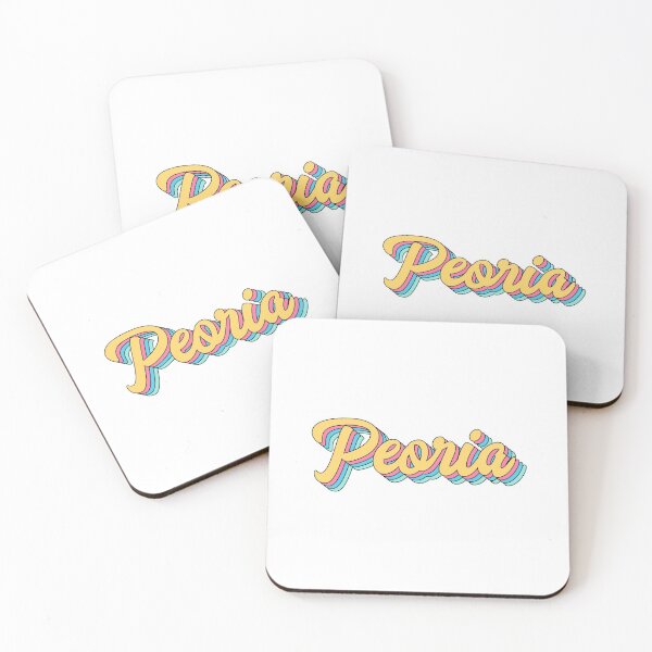 Item preview, Peoria Retro Yellow Script designed and sold by modeoftravel.
