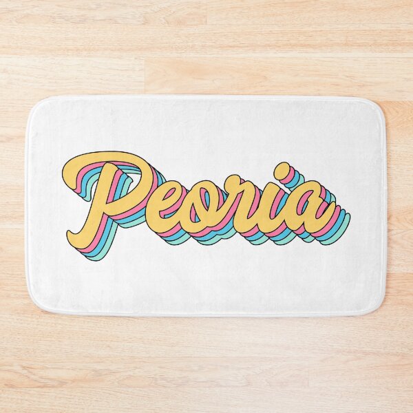 Item preview, Peoria Retro Yellow Script designed and sold by modeoftravel.