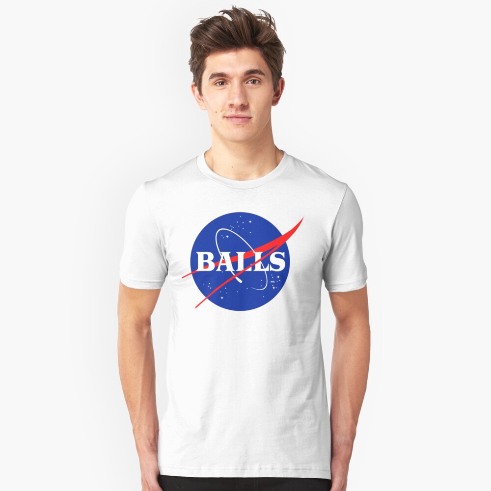 NASA BALLS Slim Fit T-Shirt