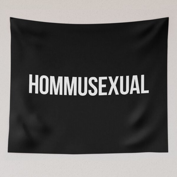 Item preview, Hommusexual - white type designed and sold by VonBraun.