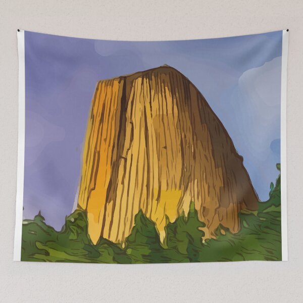 Item preview, Devils Tower in Wyoming  - WelshDesigns designed and sold by welshdesigns.
