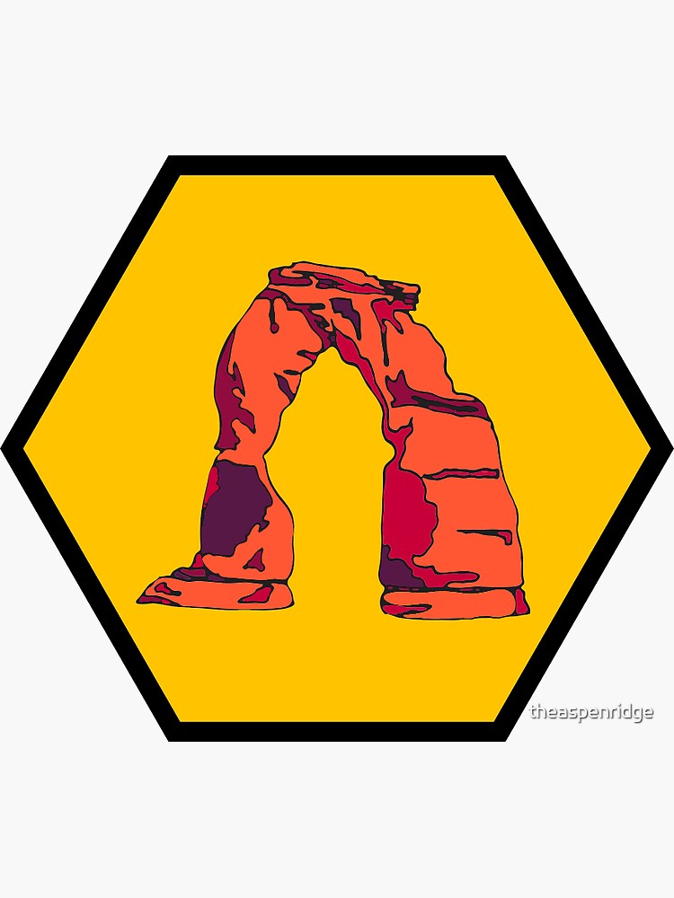 "Delicate Arch Arches National Park" Sticker for Sale by