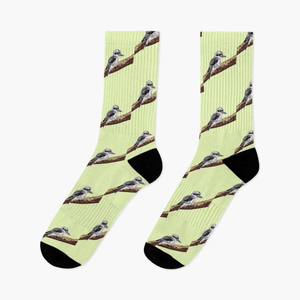 Item preview, Laughing Kookaburra (Dacelo novaeguineae) on lime designed and sold by ChrissyWild.