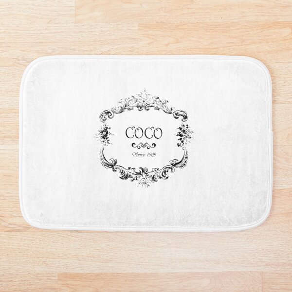 coco logo vintage old style Bath Mat
