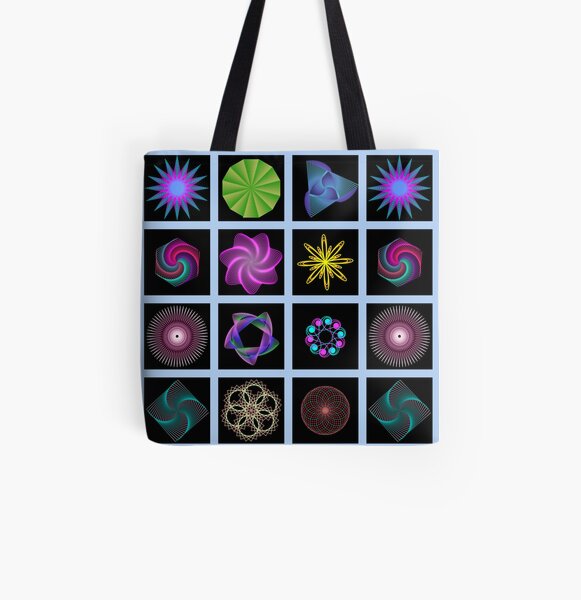 Beautiful colorful geometric shapes All Over Print Tote Bag