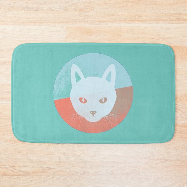 Item preview, Mysterious Moon Cat Face Abstract Art Retro Distressed graphic designed and sold by doodabobs.