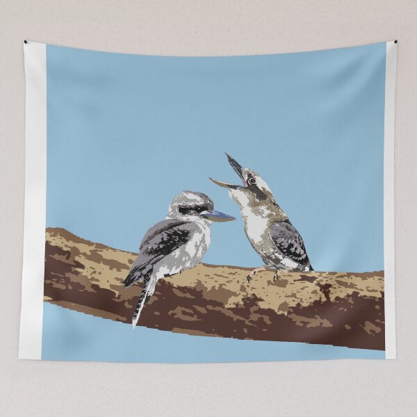 Item preview, Laughing Kookaburra (Dacelo novaeguineae) on sky designed and sold by ChrissyWild.