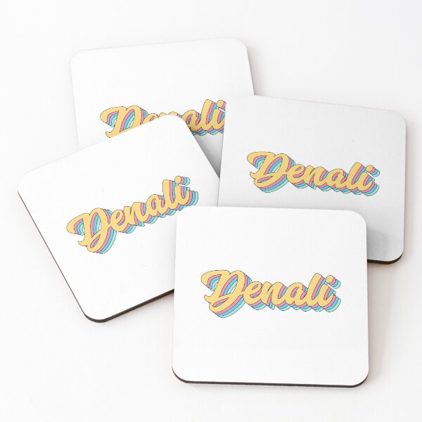 Artikelvorschau, Denali Retro Yellow Script entworfen und verkauft von modeoftravel.