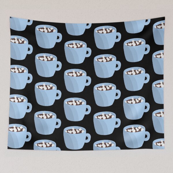 Item preview, Hot cocoa in blue mug- socks designed and sold by scomerford19.