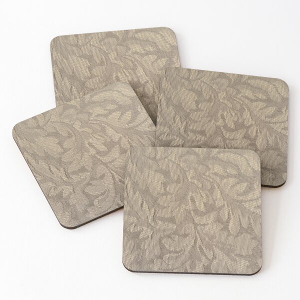 Item preview, Leafy Elegance Damask Pattern - Tan designed and sold by ArtByDrax.