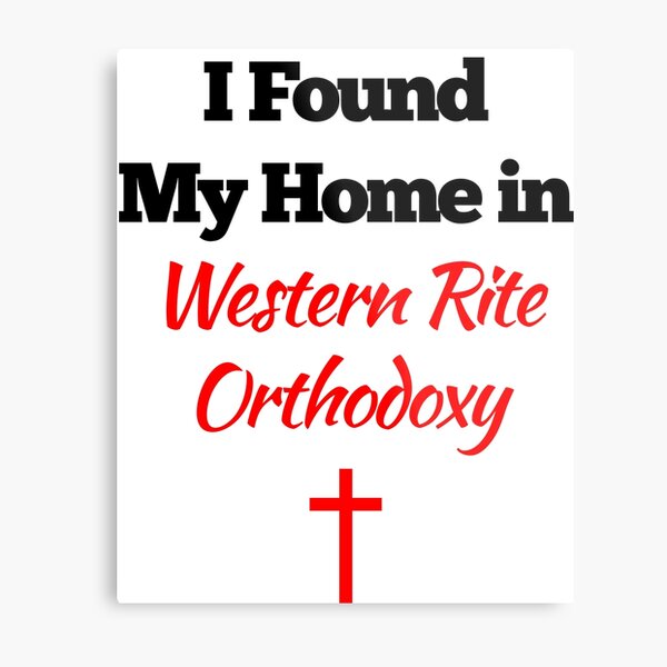Western Rite Orthodox Design Metal Print