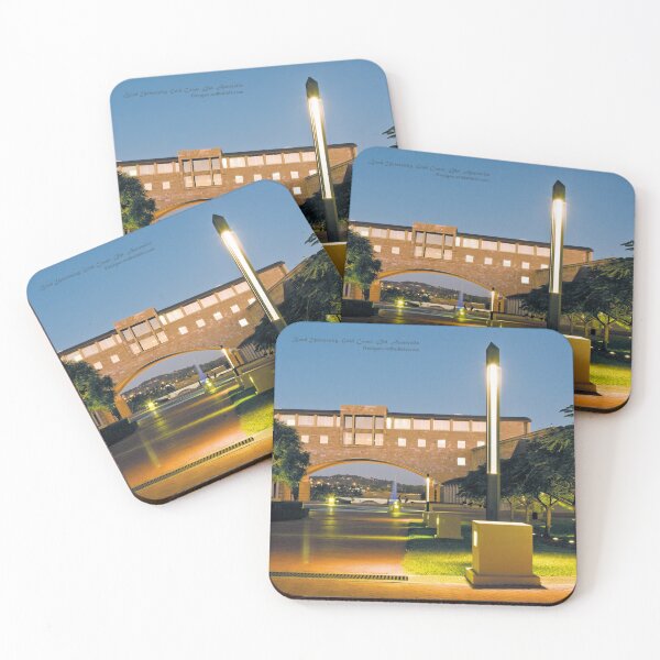 Item preview, Bond University coaster image 2 designed and sold by flexigav.