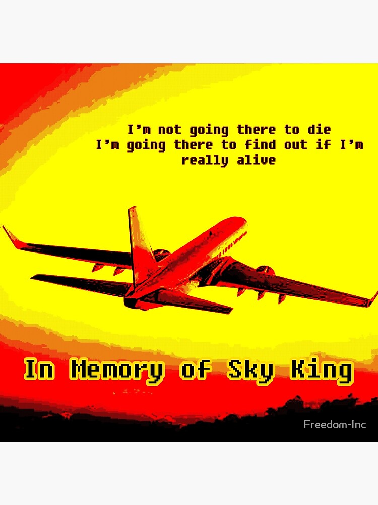 "RIP Sky King" Poster for Sale by FreedomInc Redbubble