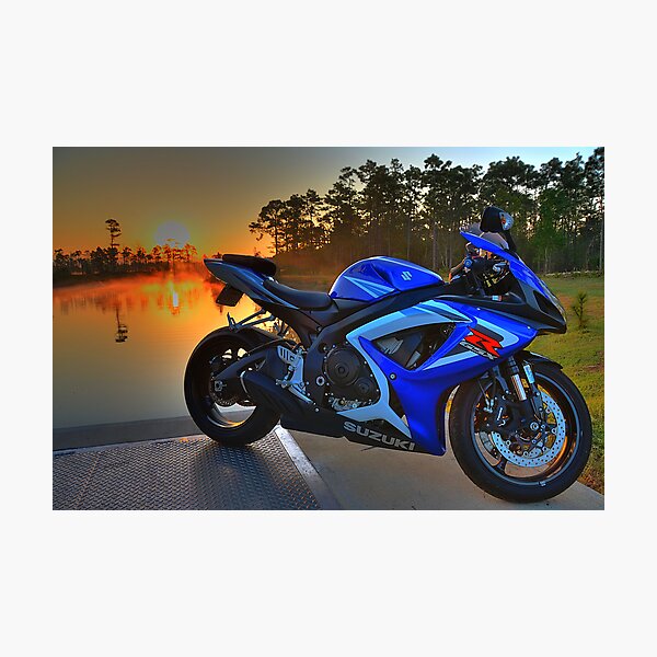 Gsxr At Sunrise Photographic Print