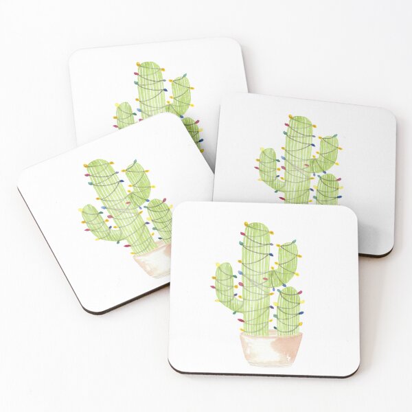 Item preview, Happy Holidays Cactus Card designed and sold by ChristyBloom.