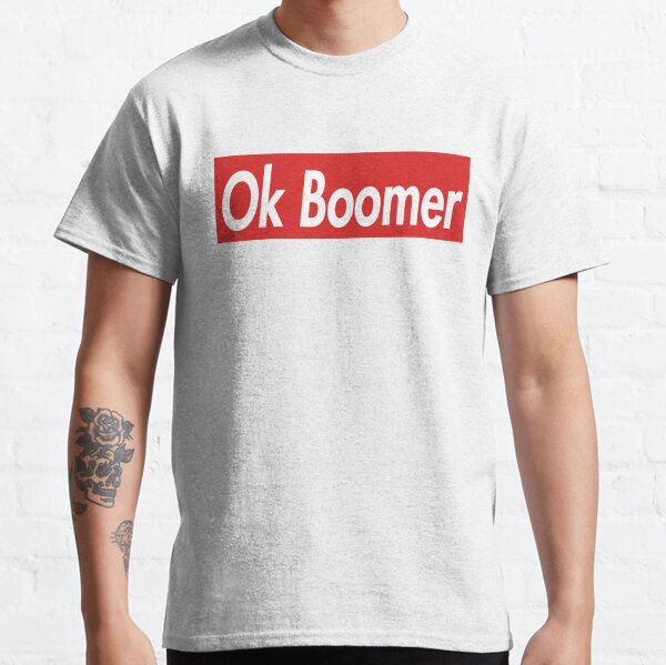 OK Boomer Banner Tee - Unisex Jersey Short Sleeve Tee – BLU MOON