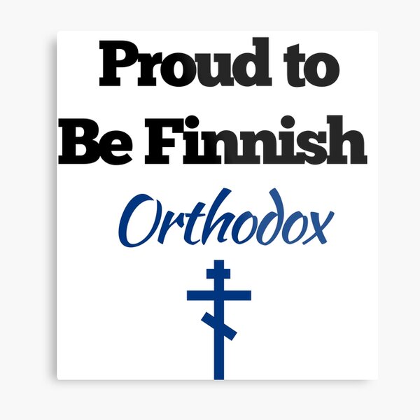 Finnish Orthodox Design Metal Print