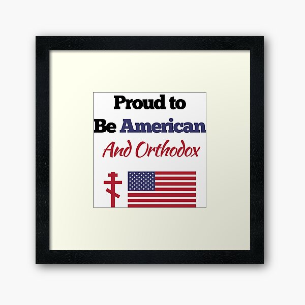 American Orthodox Church Design Framed Art Print