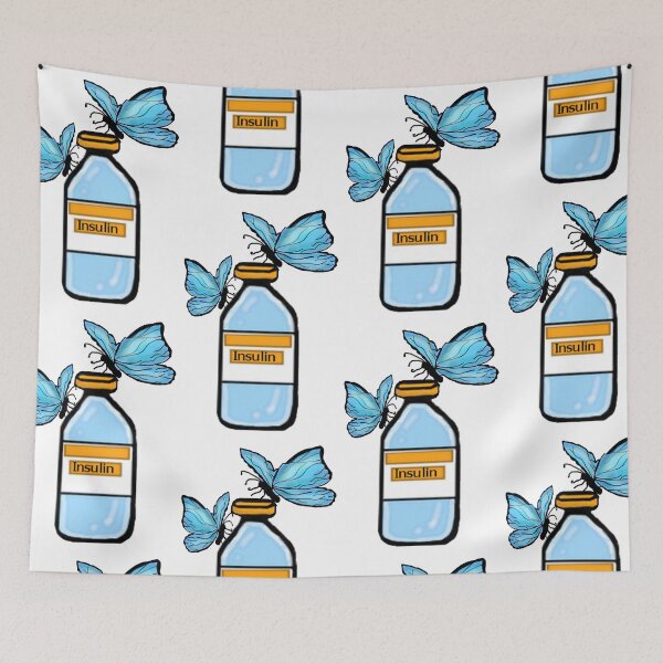 Item preview, Butterflies and Insulin  designed and sold by CatGirl101.