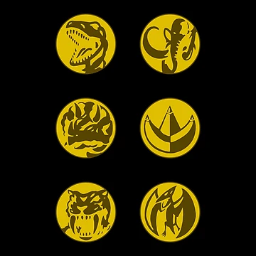 Artwork thumbnail, MMPR Ranger Coins by mapreduce
