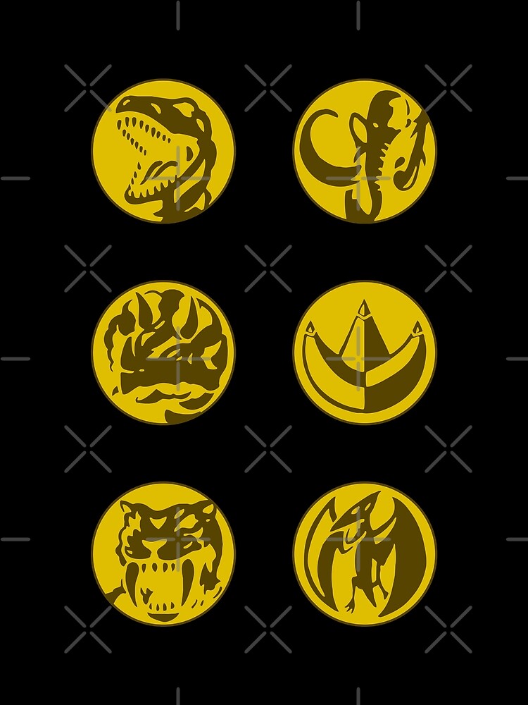 Thumbnail 3 of 3, Scarf, MMPR Ranger Coins designed and sold by mapreduce.