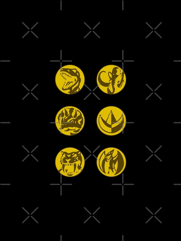 Aperçu 5 sur 5. Robe trapèze avec l'œuvre MMPR Ranger Coins créée et vendue par mapreduce.