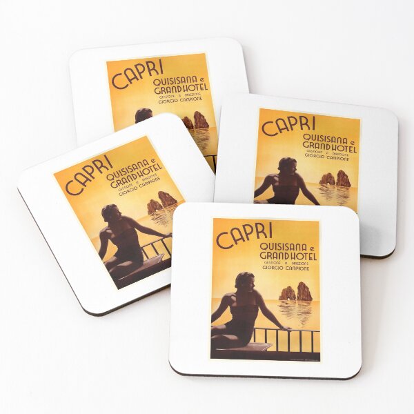 Item preview, Italy 1938 Capri & The Grand Hotel Quisisana Advertising Poster designed and sold by retrographics.