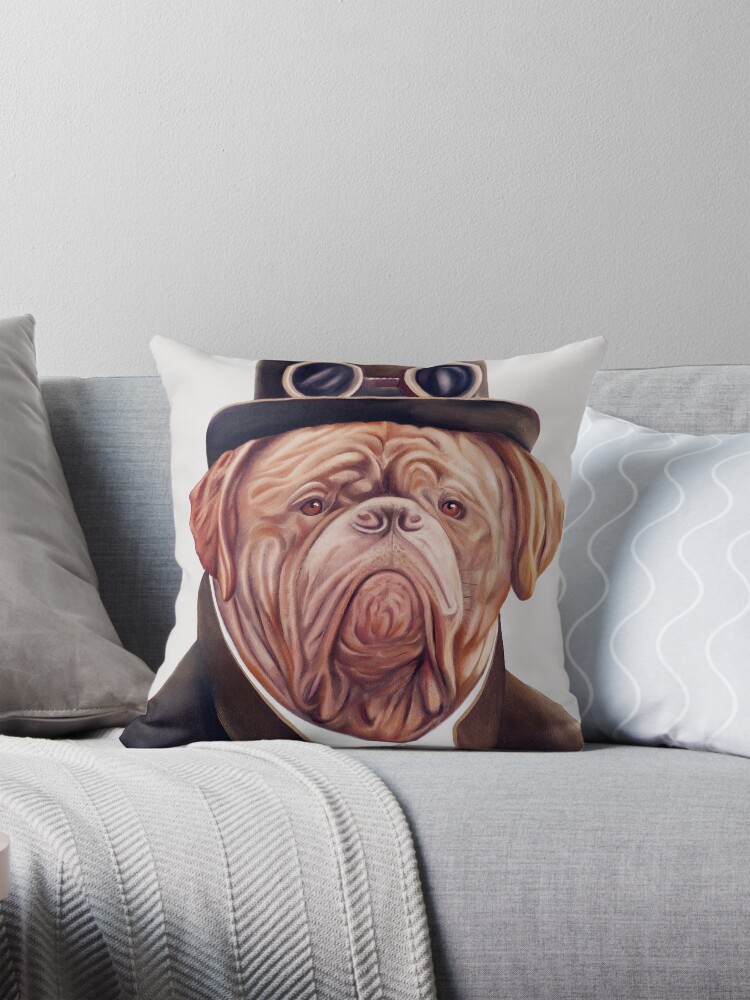 Thumbnail 1 of 4, Pillow, Dogue De Bordeaux designed and sold by AnimalCrew.