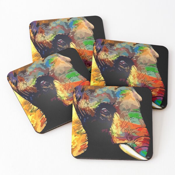 Item preview, colourful elephant art designed and sold by Animalhead.