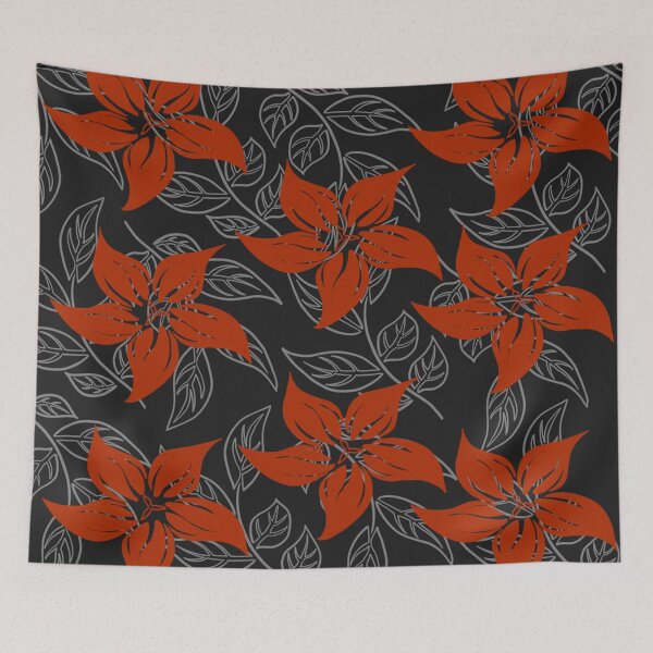 Item preview, Vintage Red Floral Pattern designed and sold by little-lassie.