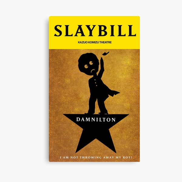 Broadway Zombie Damnilton Slaybill Canvas Print