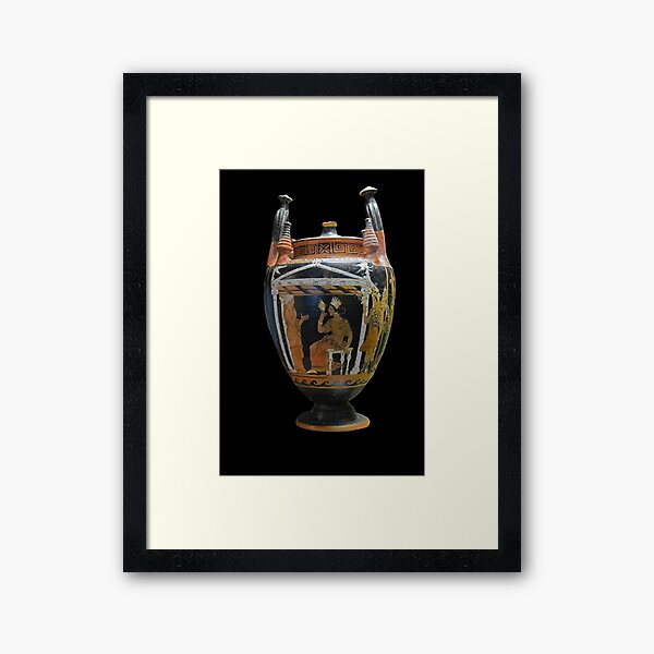 Ancient Greek red-figure Vase Framed Art Print