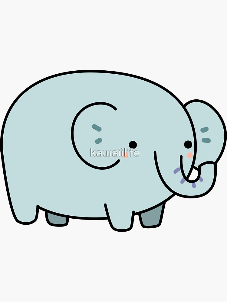 Contact Stickers For Clothes: Elephant Clothing Labels