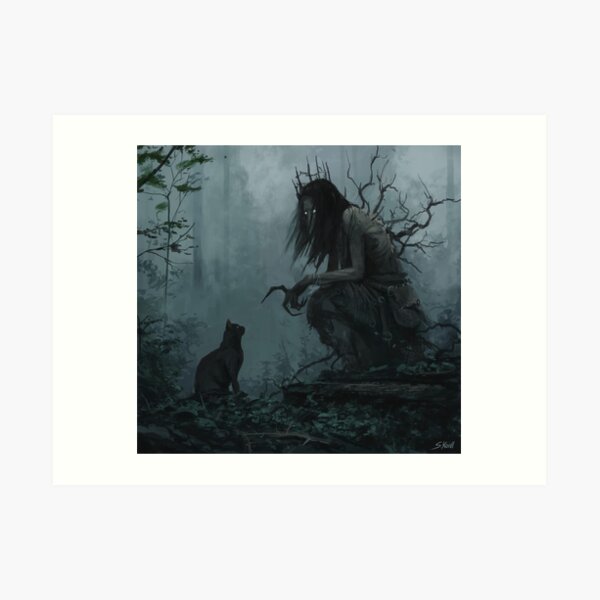 Creepy Painting 1 Art Print