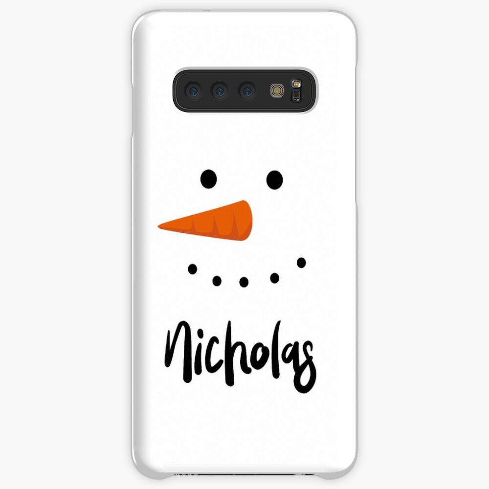 Nicholas Cartoon Snowman Case Skin For Samsung Galaxy By Under Thetable Redbubble