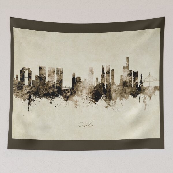 Item preview, Osaka Japan Skyline designed and sold by ArtPrints.