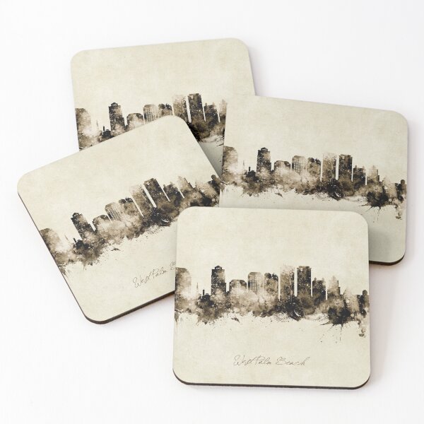Item preview, West Palm Beach Florida Skyline designed and sold by ArtPrints.
