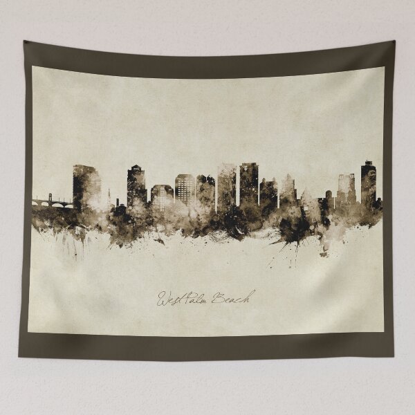 Item preview, West Palm Beach Florida Skyline designed and sold by ArtPrints.