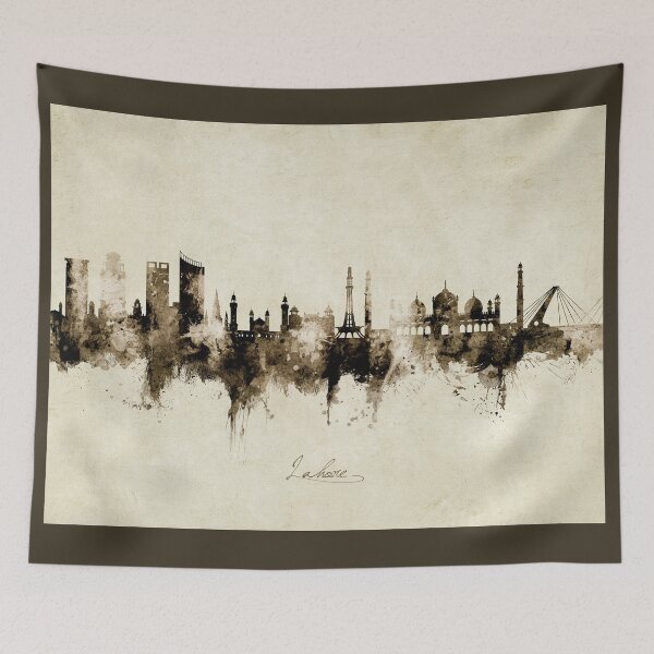 Item preview, Lahore Pakistan Skyline designed and sold by ArtPrints.